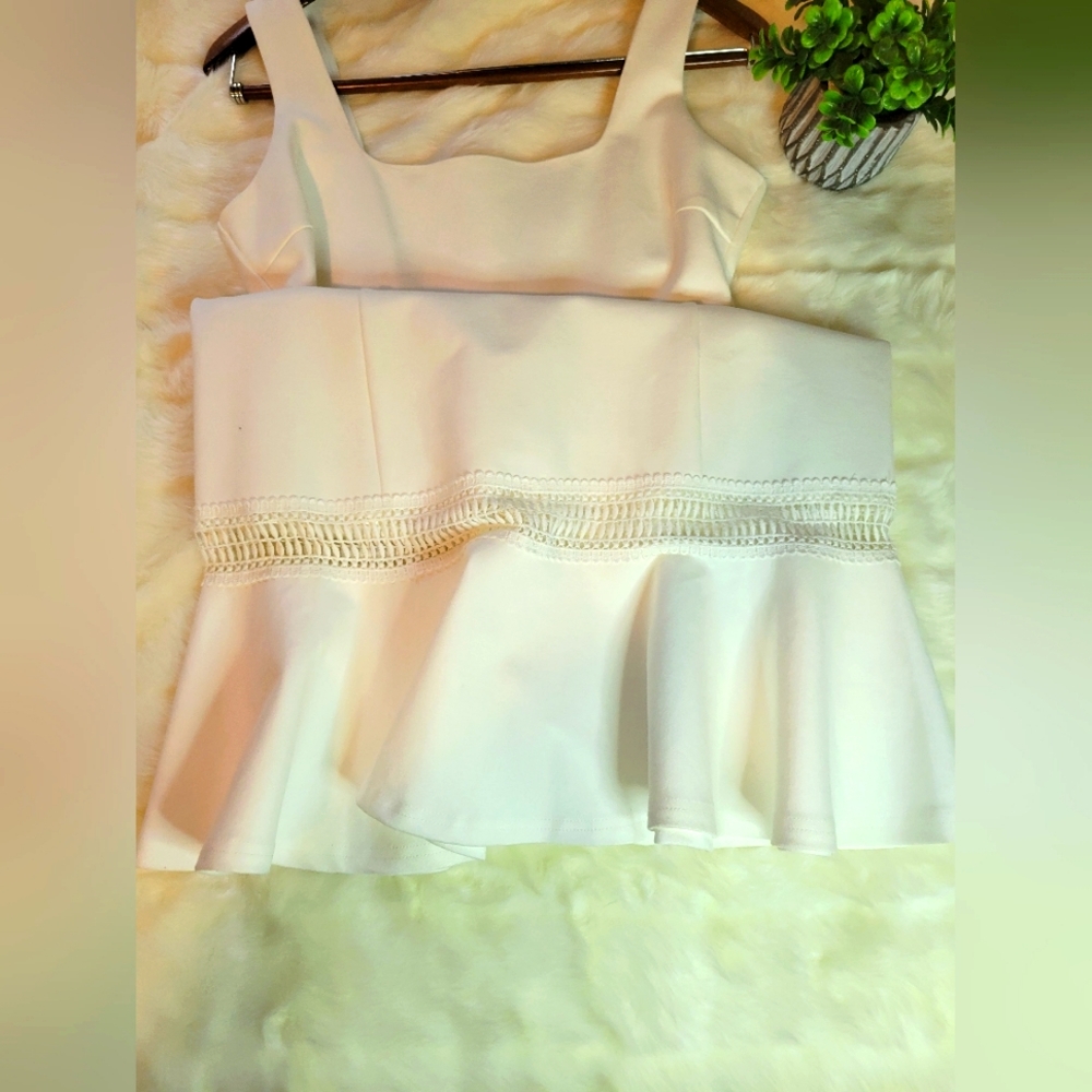 Lulu's | Martini Mama White Crochet Midi Dress | Sleeveless | Small - Picture 8 of 16